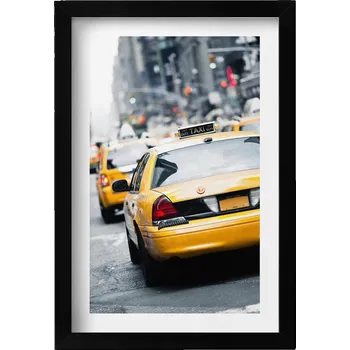 Obraz Moderní nástěnná dekorace Newyorské taxíky v městské zácpě 20x30 cm