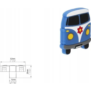 Nábytková úchytka SIRO H233-52RU41 modrá