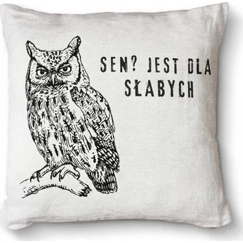 Polštář Foto polštář dekorativní na taburet Premium 40x40 - Spánek je pro slabochy