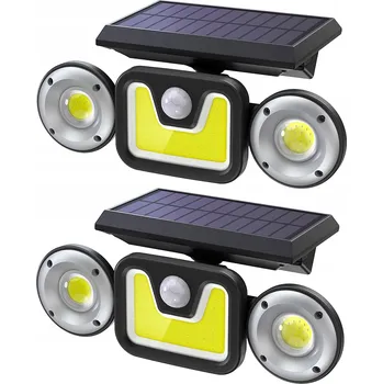 Venkovní osvětlení Solární lampa LED s pohybovým senzorem 450 lm 2ks