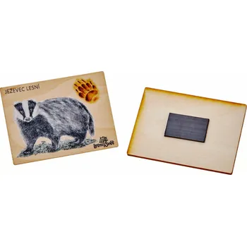 magnetka pro dítě Lesní svět Magnet velký - Jezevec