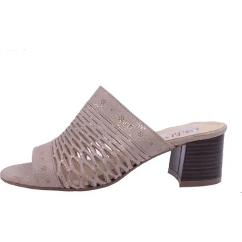 Dámské pantofle OBUV JANA ČR Boty JANA zlaté dámské kožené nazouváky Velikost: 37