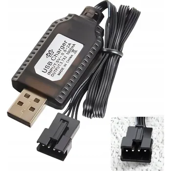 USB nabíjecí kabel s konektorem SM-4P pro LiPo 2S 7,4 V RC baterii