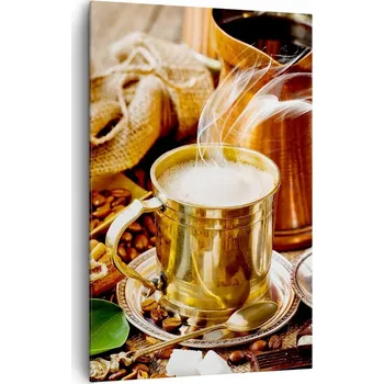 Obraz Velký obraz do obýváku XXL 80x120 káva moderní fotoobraz na plátně obrazy