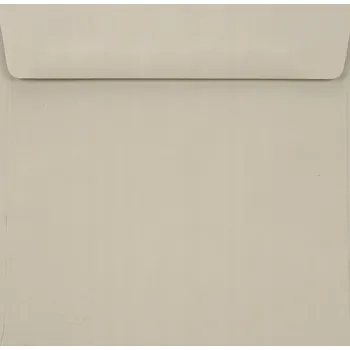Obálka Čtvercové obálky Burano Grigio světle šedé - 25 Ks.