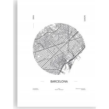 Obraz Obraz plakát do obýváku ložnice 30x40 mapa foto plakáty na zeď bez rámu