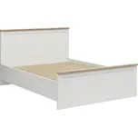 BRW LOKSA postel LOZ/160/A - bez roštu a matrace, borovice bílá anderson
