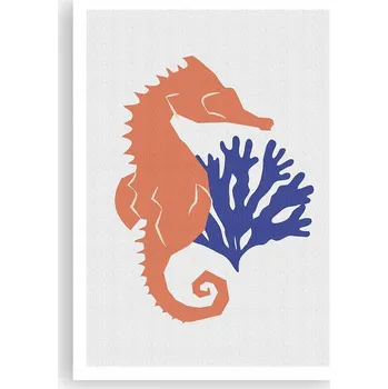 Obraz Plakát bez rámu 70x100 mořský koník obrázek plakáty do obýváku ložnice
