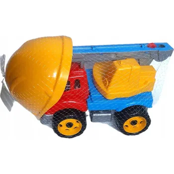 autíčko VOZIDLO MALUCH STAVEBNÍK Helma nákladní auto JEŘÁB autíčko velké 33 cm