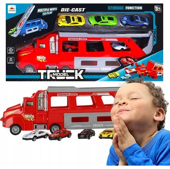 autíčko MEGA CREATIVE Nákladní auto s kontejnerem – autopřepravník