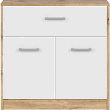 Komoda BRW MATOS komoda KOM2D1S, dub wotan/bílá mat
