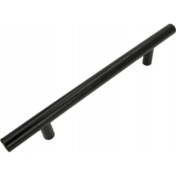 Nábytkové kování Nábytková úchytka reling B&B černá matná 20 cm, rozteč 128 mm