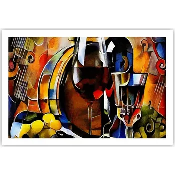 Obraz Obraz plakát do obýváku ložnice 91x61 abstrakce foto na zeď bez rámu