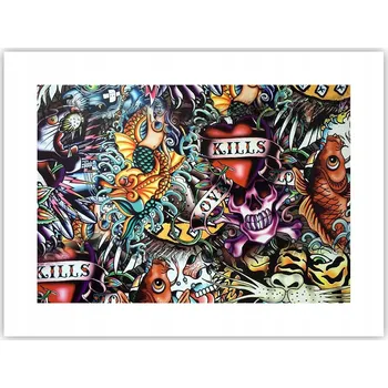 Obraz Obraz plakát do obýváku ložnice 40x30 graffiti foto na zeď bez rámu