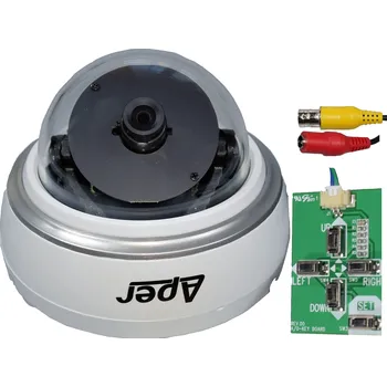 Bezpečnostní kamera Analogová kopulovitá kamera AHD Aper, 600 řádků + menu