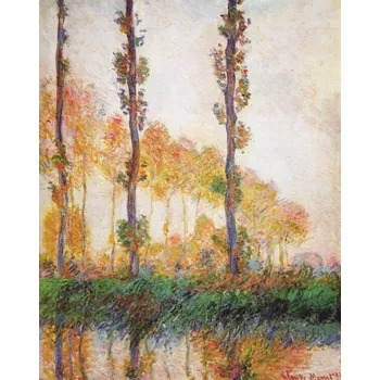 Plakát Plakát, Obraz - Poplars (Autumn) II, Claude Monet
