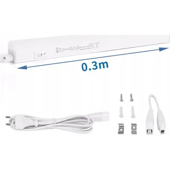 LED osvětlení Nábytková LED lišta pod skříňku 4W 31cm 230V