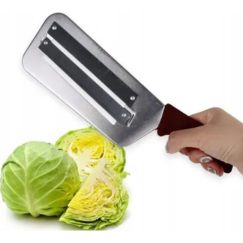 Kráječ zeleniny NŮŽ NA KRÁJENÍ ZELÍ, ZELENINY NA PLÁTKY, DRCENÍ, 2ČEPELNÝ ŘEZACÍ NŮŽ