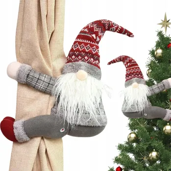 Vánoční dekorace SPONA SKŘÍTEK VÁNOČNÍ GNÓM SUCHÝ ZIP VÁNOČNÍ DEKORACE ČERVENÁ 53CM