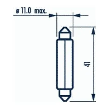 Žárovka ŽÁROVKA 10W 24V STROPNÍ