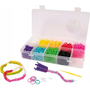 kreativní sada DIY SADA GUMIČEK NA VÝROBU NÁRAMKŮ KREATIVNÍ XXL