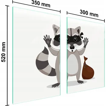 Kuchyňské prkénko Krájecí deska TMK ArtDeko sklo 2 ks