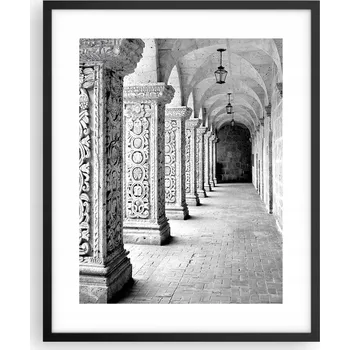 Obraz Obraz plakát na zeď v černém rámu 40x50 architektura plakáty do obýváku