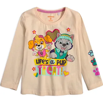 Dívčí tričko PAW PATROL TREAT pudrové Velikost: 110