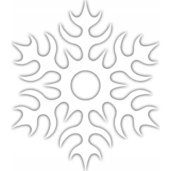 Vánoční dekorace Nálepka Sněhová Vločka Vločka Hvězdička 18 cm