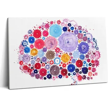 Obraz Obraz Canvas Plátno Na Rámu Do Pokoje Barevný Abstraktní 60x40 cm