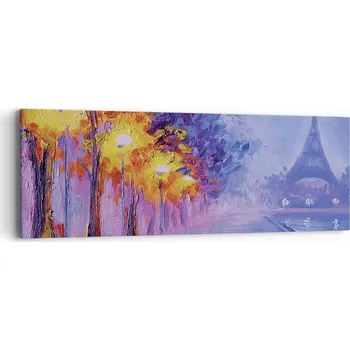 Obraz Obraz na plátně do obýváku ložnice 90x30 město foto obrazy na zeď