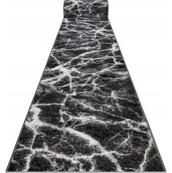 Koberec BĚHOUN BCF MORAD 80 cm VZOR MARMUR antracit ^*Q3586