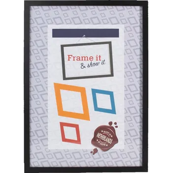 Obraz Rámeček dřevěný MDF Smart černý 15x21 cm