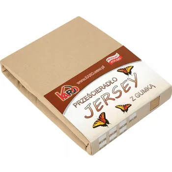 Prostěradlo Prostěradlo jersey s gumou 70x140 tmavě béžové KARO