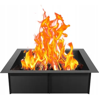 VEVOR Ohniště Kruhové Černé 15.4KG 1067x1067x250MM Ocel Ocel