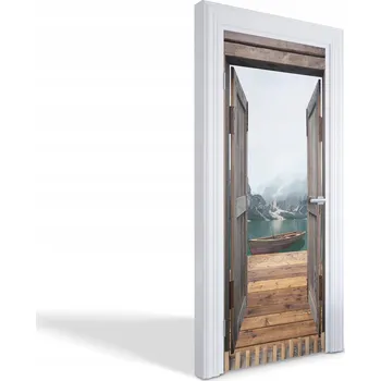 Obraz Dekorativní samolepka maskující na dveře skříně nábytku Horská jezera 75x205 cm