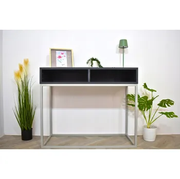 Toaletní stolek Toaletní stolek KoyGarden se stříbrným Toaletní Stolek + antracit police - model III