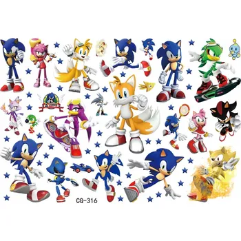 Odstranitelné tetování Smyvatelné tetování pro děti SONIC CG316