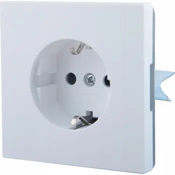 Elektrická zásuvka ZÁSUVKA POD OMÍTKU SCHUKO BÍLÁ BEZ RÁMEČKU JLM