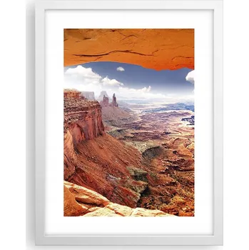 Obraz Obraz plakát v bílém rámu do obýváku 30x40 krajina plakáty na zeď