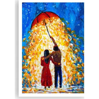 Obraz Plakát na zeď bez rámu 70x100 romantický obraz plakáty do obývacího pokoje