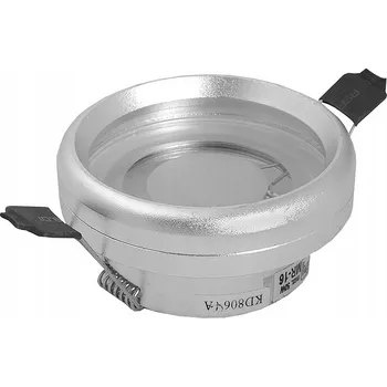 Bodové svítidlo HALOGENOVÉ SVÍTIDLO + PATICE SKLO STŘÍBRNÉ