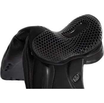 Vybavení pro koně Gelový drezurní potah na sedlo Acavallo Ortho-Coccyx, malý, černá