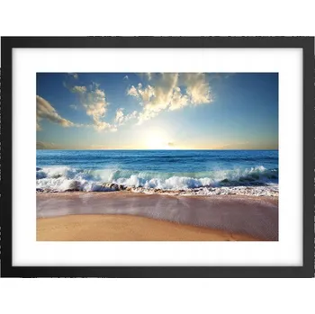 Obraz Obraz plakát v černém rámu do obýváku 40x30 krajina foto na zeď