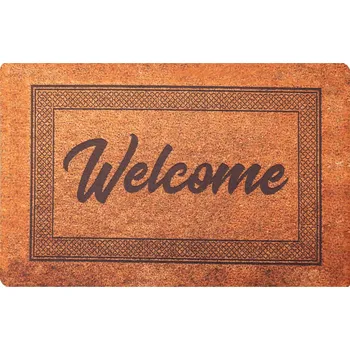 Rohožka J-Line Rohož 3D Print Coco 2780/31 welcome hnědá BARVA: Vícebarevný, ROZMĚR: 45x70