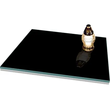 Obraz Podstavec do hřbitovních svíček na POMNÍK na HŘBITOV 60x52 ČERNÝ z Tvrzeného Skla