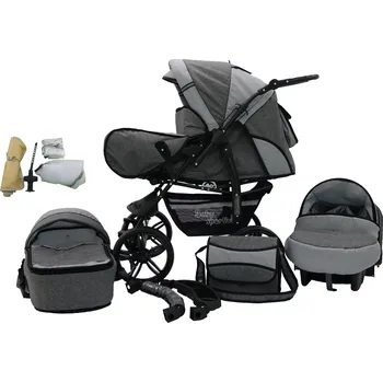 Kočárek DĚTSKÝ KOČÁREK KAMIL len + AUTOSEDAČKA 3V1 KAREX +