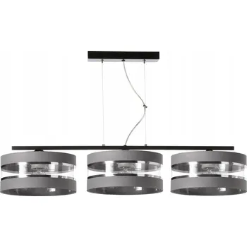 Závěsné svítidlo Mila Stříbrné Pruhy Glamour E27