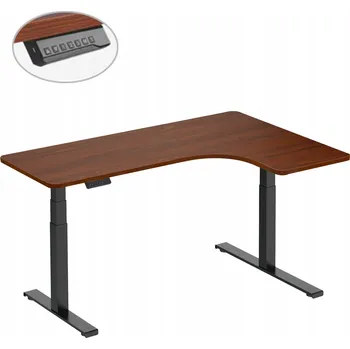 Psací stůl Rohový psací stůl HDWR 165 x 62 x 90 cm ořech