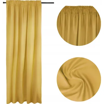 Závěs Závěsy hotové ZATEMŇOVACÍ ZÁVĚS BLACKOUT 140x250 HORČICOVÁ Arctic